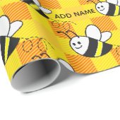 Blue Watercolor Dog Paw Print ラッピングペーパー (ロールコーナー)