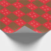 Blue Watercolor Dog Paw Print ラッピングペーパー (角)