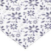 Blue Watercolor Floral Pattern テーブルクロス (アングル)