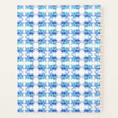Blue Watercolor Floral Personalized Planner プランナー手帳 (裏面)