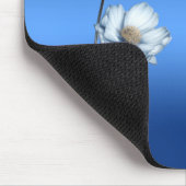 Blue Watercolor Flowers Mousepad マウスパッド (コーナー)