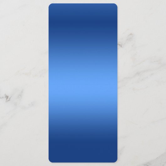 Blue Watercolor Flowers Wedding Menu メニュー (裏面)