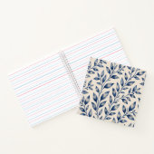 Blue Watercolor Foliage Notebook ノートブック (内部)