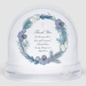 blue watercolor frame Baptism thank you  (裏面)