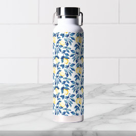 Blue Watercolor Lemon ウォーターボトル