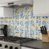 Blue Watercolor Lemon タイル