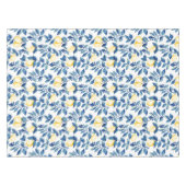 Blue Watercolor Lemon テーブルクロス (正面(横))