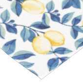 Blue Watercolor Lemon テーブルクロス (アングル)