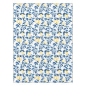 Blue Watercolor Lemon テーブルクロス (正面)