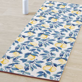 Blue Watercolor Lemon ヨガマット
