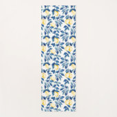 Blue Watercolor Lemon ヨガマット (正面)