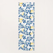 Blue Watercolor Lemon ヨガマット (裏面)