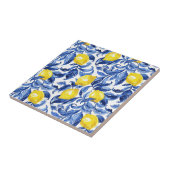 Blue Watercolor Lemon Pattern タイル (側面)