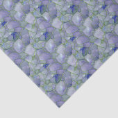 Blue Watercolor Mosaic Sea Glass  薄葉紙 (詳細)