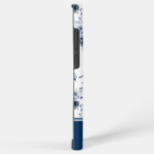 Blue Watercolor Roses MagSafe Tough Samsung Galaxyケース (右側面)