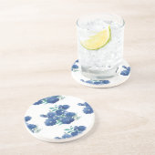   Blue Watercolor Round Coaster コースター (側面)