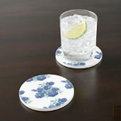   Blue Watercolor Round Coaster コースター