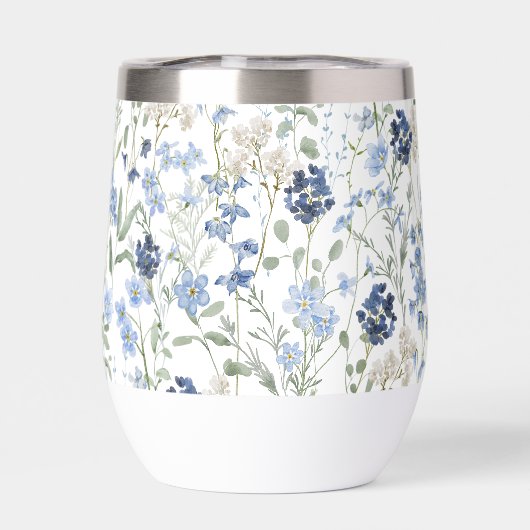 Blue Watercolor Wildflower (背面)