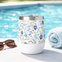 Blue Watercolor Wildflower