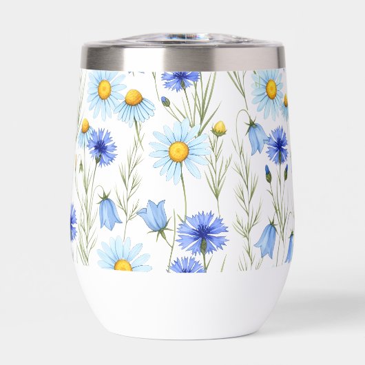 Blue Watercolor Wildflower (正面)