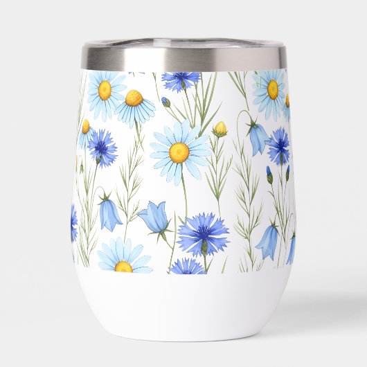 Blue Watercolor Wildflower (背面)