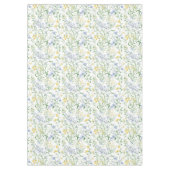 Blue Watercolor Wildflower テーブルクロス (正面)