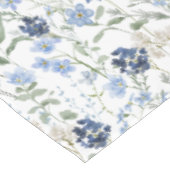 Blue Watercolor Wildflower テーブルクロス (アングル)