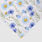 Blue Watercolor Wildflower 薄葉紙 (詳細)