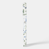 Blue Watercolor Wildflower Case-Mate iPhoneケース (裏面 / 左)