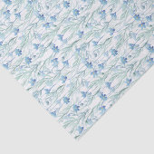 Blue watercolor wildflowers 薄葉紙 (詳細)