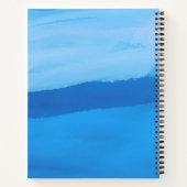 Blue watercolour tranquility ノートブック (裏面)