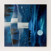 Blue Waterfall ジグソーパズル (横)