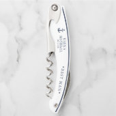 Blue Waveいかり結婚の花婿介添人Bl/Wht ID836 ソムリエナイフ (正面)