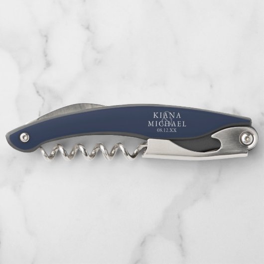 Blue Waveいかり結婚の花婿介添人Wht/Bl V2 ID836 ソムリエナイフ (裏面)
