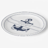 Blue Waveいかり結婚のV2ネイビー/Wht ID836 ペーパープレート (アングル)