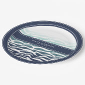 Blue Wave結婚のID836 ペーパープレート (アングル)