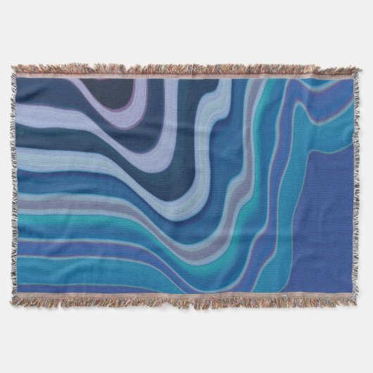 Blue Wave スローブランケット (正面)
