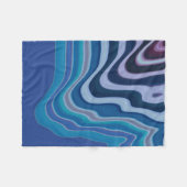 Blue Wave フリースブランケット (正面(横))