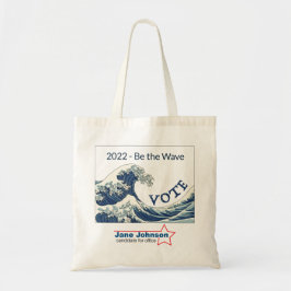 Blue Wave 2022 – カスタマイズ可能なキャンペーントートバッグ トートバッグ