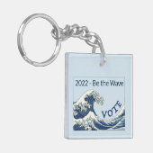 Blue Wave 2024 – 投票キーチェーンを取得 キーホルダー (正面左)