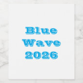 Blue Wave 2026 ワインラベル (シングルラベル)