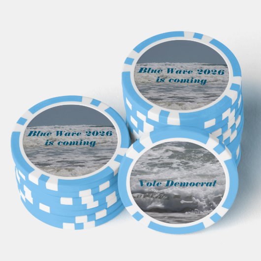 Blue Wave 2026 poker chips ポーカーチップ (積み重ね)