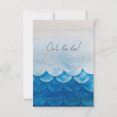 Blue Wave Card ノートカード (裏面)