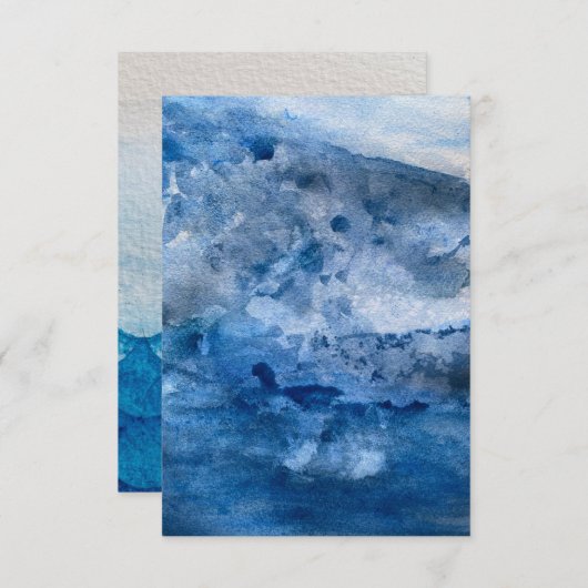 Blue Wave Card ノートカード (正面/裏面)