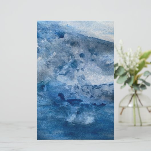 Blue Wave Card 便箋 (スタンド正面)