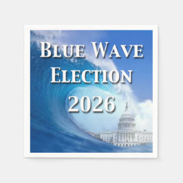 Blue Wave Election 2026 スタンダードカクテルナプキン