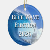 Blue Wave Election 2026 セラミックオーナメント (左)