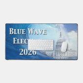Blue Wave Election 2026 デスクマット (キーボード&マウス)