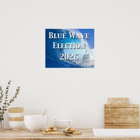 Blue Wave Election 2026 ポスター (キッチン)