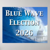 Blue Wave Election 2026 ポスター (正面)